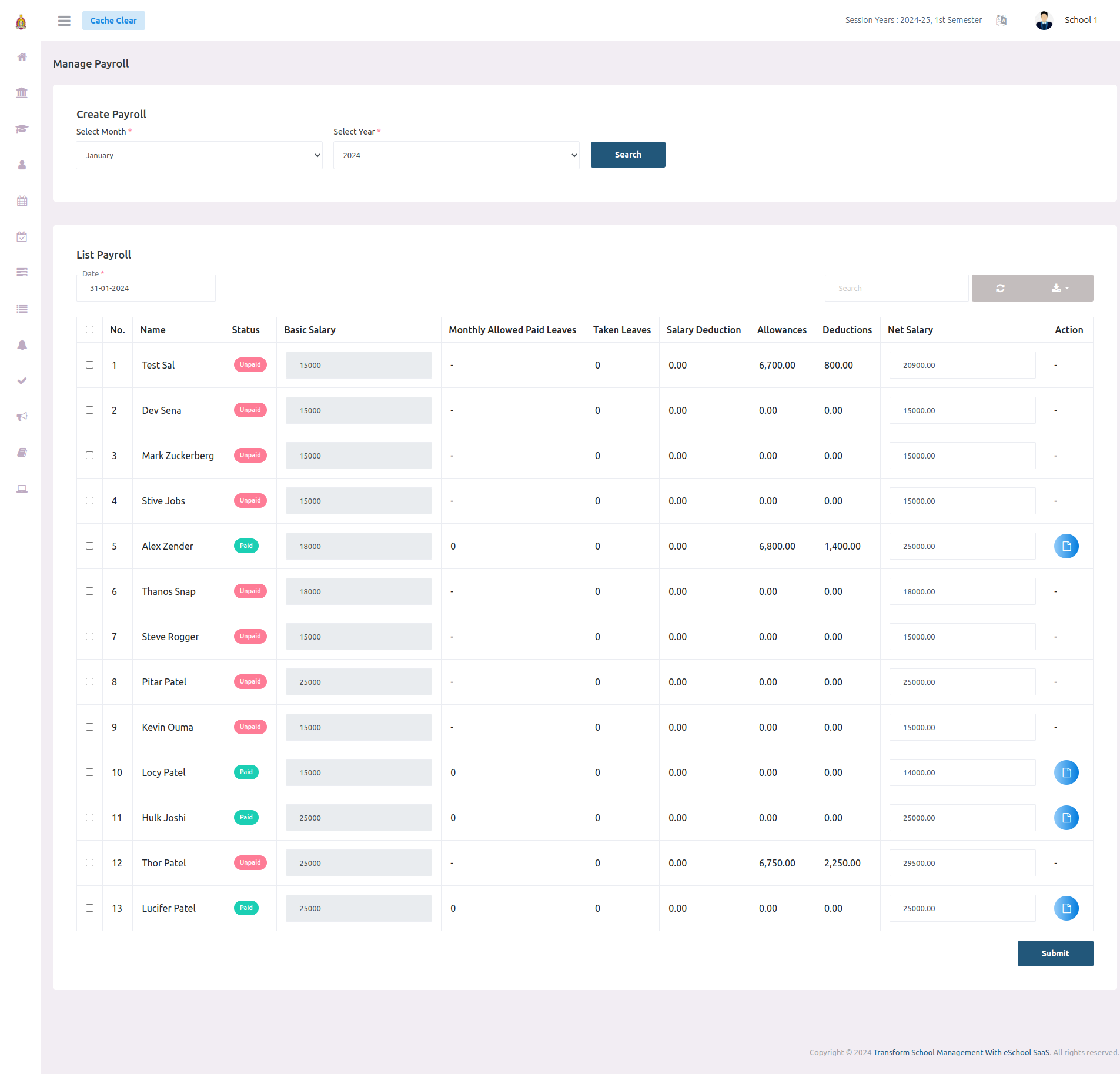 e-School SaaS